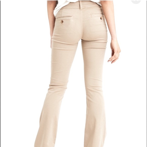 American Eagle Outfitters Mid-2000’s Artist Trouser in Khaki, size 4 long - Picture 2 of 15